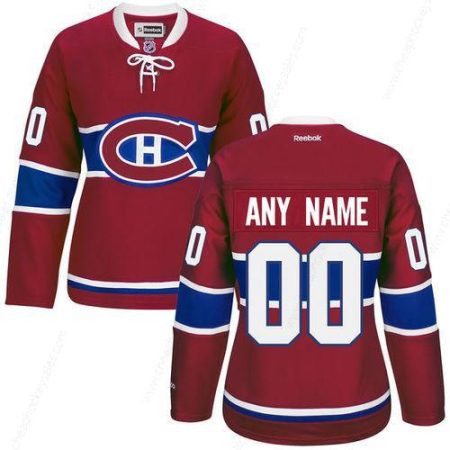 Women’s Montreal Canadiens Red Home Custom Stitched NHL 2016 Reebok Hockey Jersey