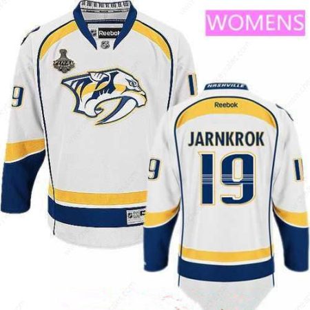 Women’s Nashville Predators #19 Calle Jarnkrok White 2017 Stanley Cup Finals Patch Stitched NHL Reebok Hockey Jersey