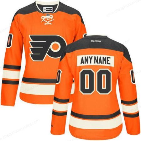 Women’s Philadelphia Flyers Orange Alternate Custom Stitched NHL Reebok Hockey Jersey