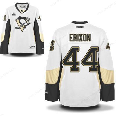 Women’s Pittsburgh Penguins #44 Tim Erixon White Road 2017 Stanley Cup NHL Finals Patch Jersey