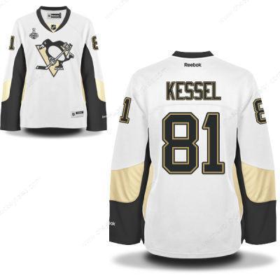 Women’s Pittsburgh Penguins #81 Phil Kessel White Road 2017 Stanley Cup NHL Finals Patch Jersey