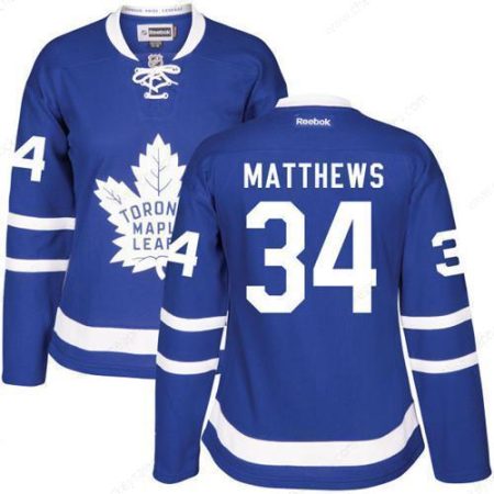 Women’s Toronto Maple Leafs #34 Auston Matthews Royal Blue Home Stitched NHL 2016-17 Reebok Hockey Jersey