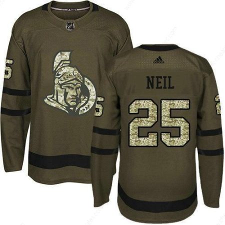 Youth Adidas Senators 25 Chris Neil Green Salute To Service Stitched NHL Jersey