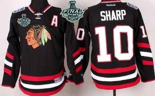 Youth Chicago Blackhawks #10 Patrick Sharp 2015 Stanley Cup 2014 Stadium Series Black Jersey