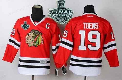 Youth Chicago Blackhawks #19 Janathan Toews 2015 Stanley Cup Red Jersey