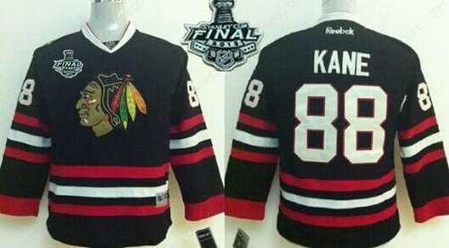 Youth Chicago Blackhawks #88 Patrick Kane 2015 Stanley Cup Black Kids Jersey