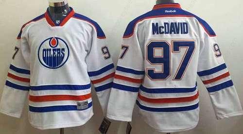 Youth Edmonton Oilers #97 Connor Mcdavid White Jersey