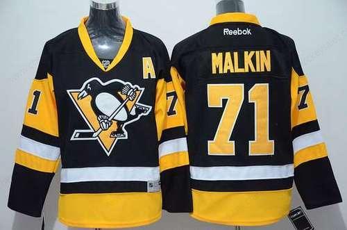 Youth Pittsburgh Penguins #71 Evgeni Malkin Black Third NHL Reebok Jersey