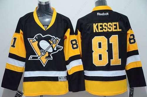 Youth Pittsburgh Penguins #81 Phil Kessel Black Third NHL Reebok Jersey