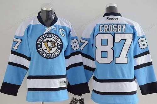 Youth Pittsburgh Penguins #87 Sidney Crosby Alternate Light Blue NHL Reebok Jersey