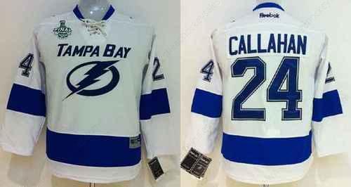 Youth Tampa Bay Lightning #24 Ryan Callahan 2015 Stanley Cup White Jersey